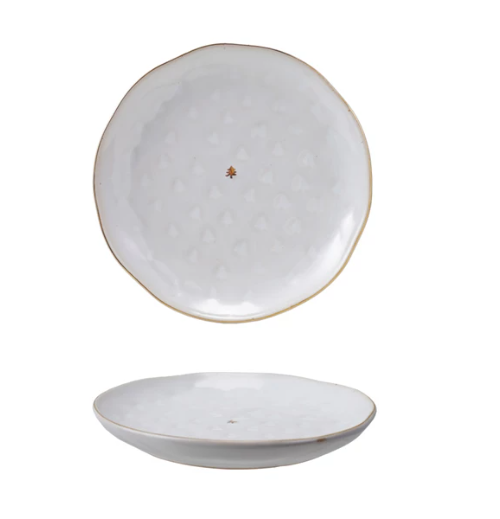 Gold Stoneware Plate