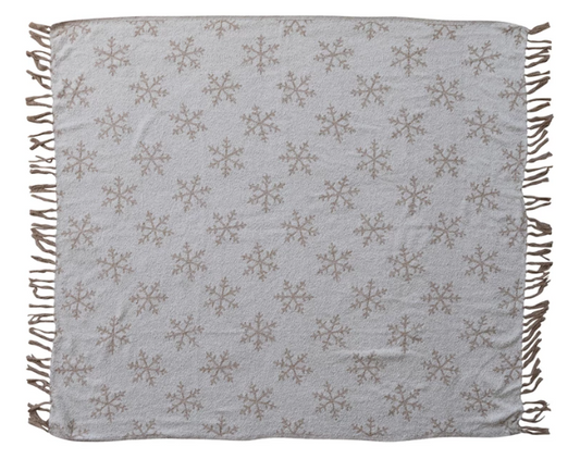 Jacquard Snowflake Blanket