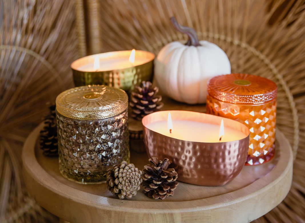 Fall Shimmer Candles