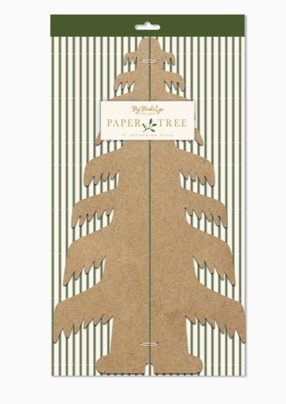 Christmas Memories Kraft Paper Tree Decor