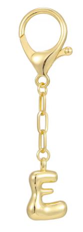 Gold Initial Keychain