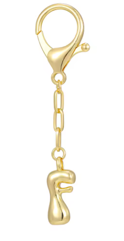 Gold Initial Keychain