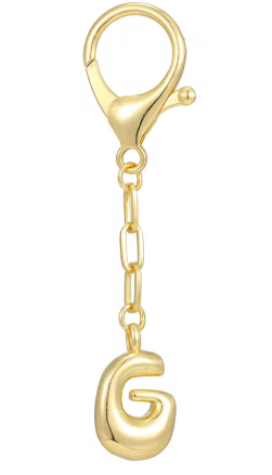Gold Initial Keychain