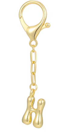 Gold Initial Keychain