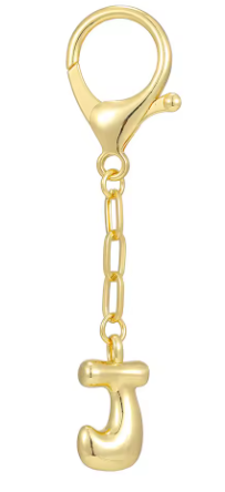Gold Initial Keychain