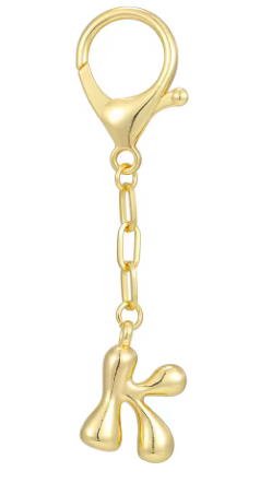Gold Initial Keychain