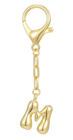Gold Initial Keychain