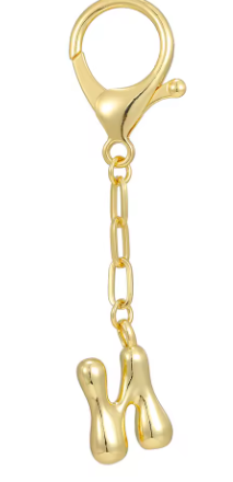 Gold Initial Keychain