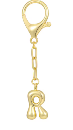 Gold Initial Keychain