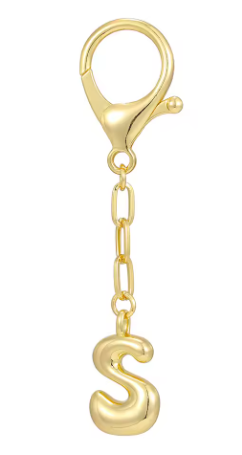Gold Initial Keychain
