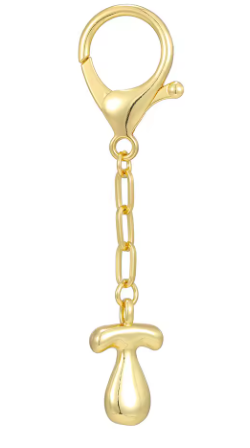 Gold Initial Keychain