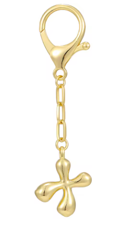 Gold Initial Keychain