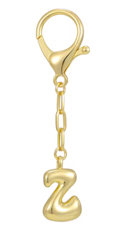 Gold Initial Keychain