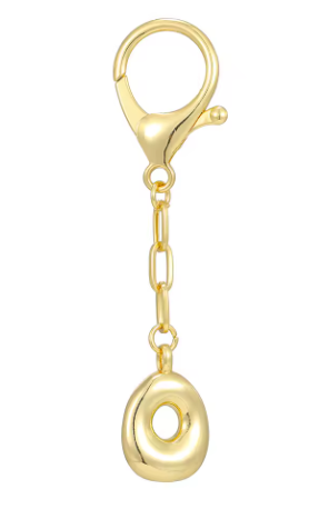 Gold Initial Keychain