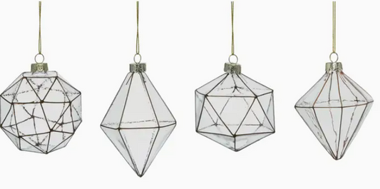 Glass Shaped Clear Ornaments