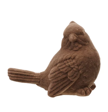 Flocked Resin Cardinal