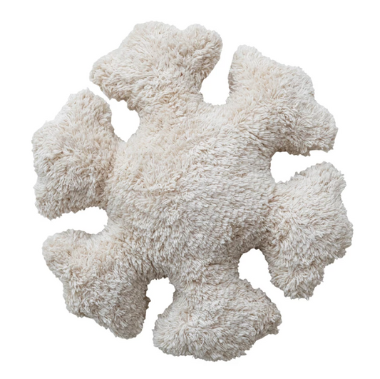 Cotton Tufted Snowflake Pillow