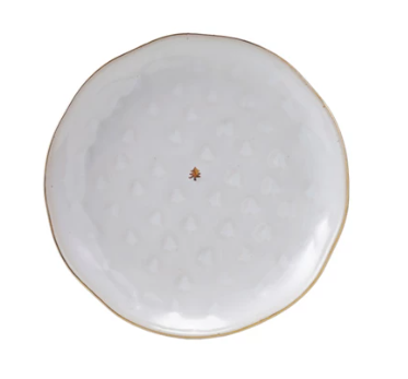 Gold Stoneware Plate