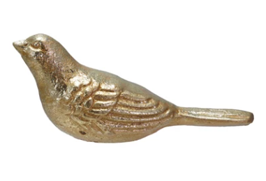 Gold Cast Iron Bird