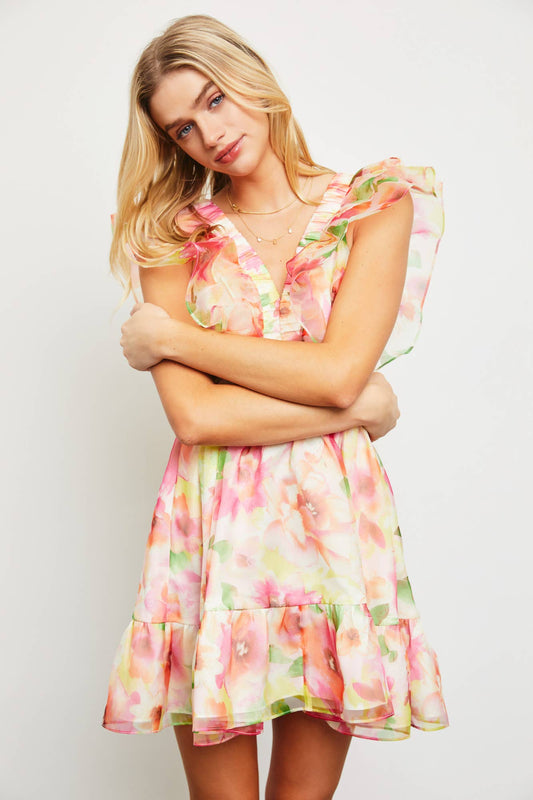 Ruffle Flower Dress