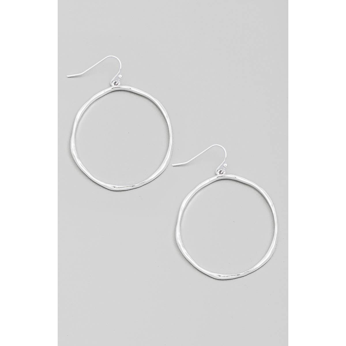 Circle Cutout Drop Earrings