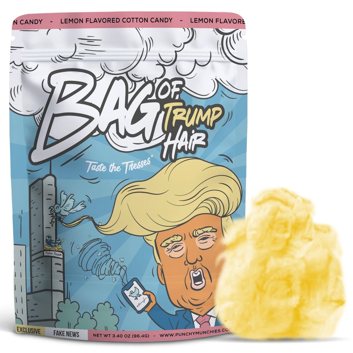 Bag of Trump Hair Lemon Cotton Candy