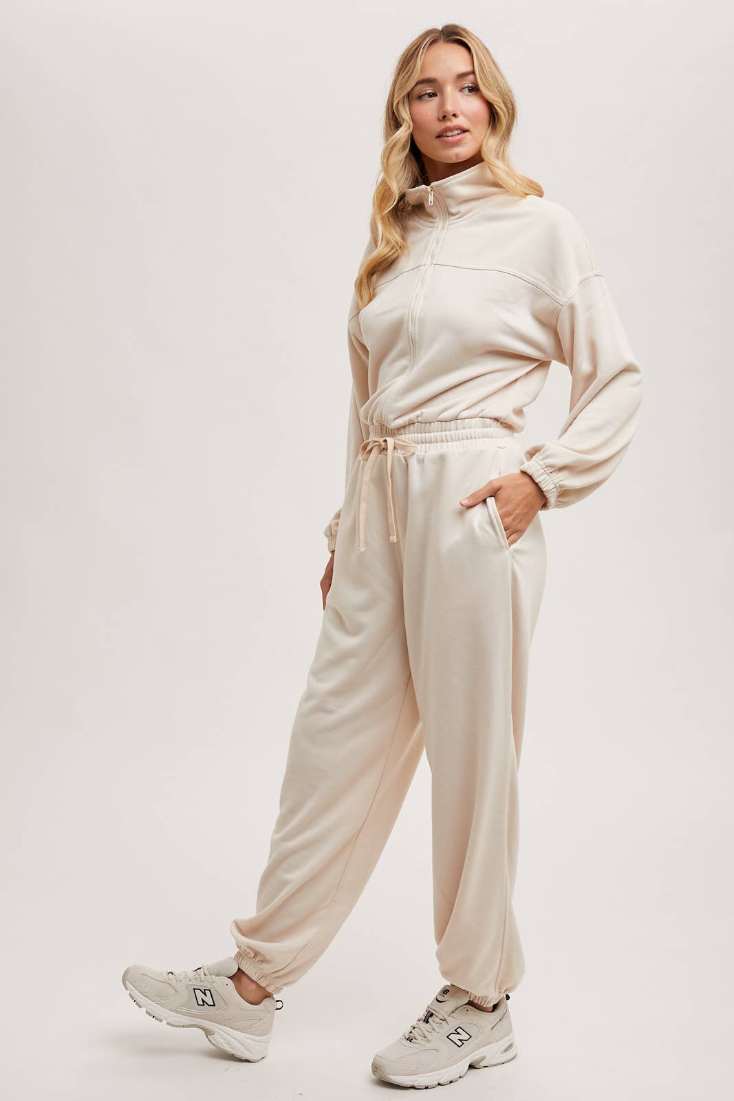 Delaney Half Zip Jumpsuit