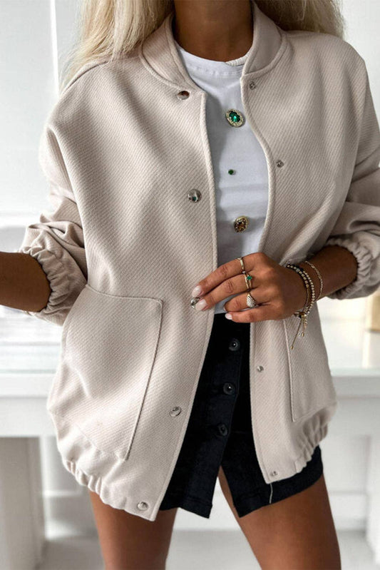 Baseball Collared Bomber Jacket