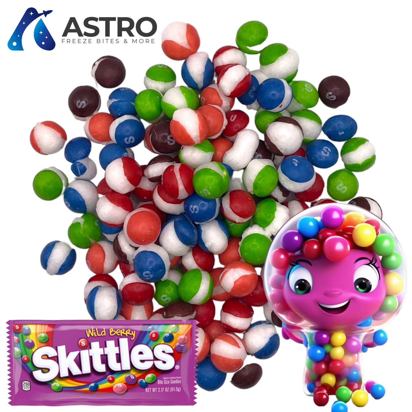 Freeze Dried Wild Berry Skittles