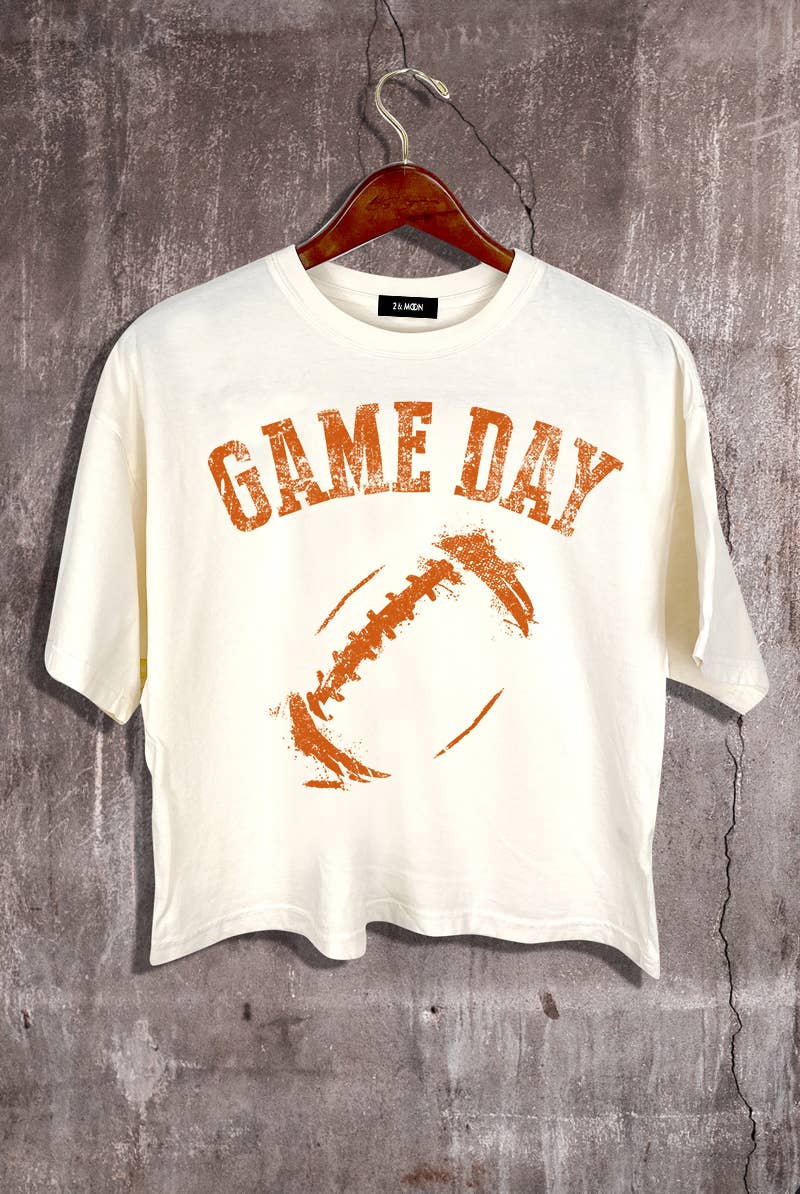 Game Day Football Crop Tee