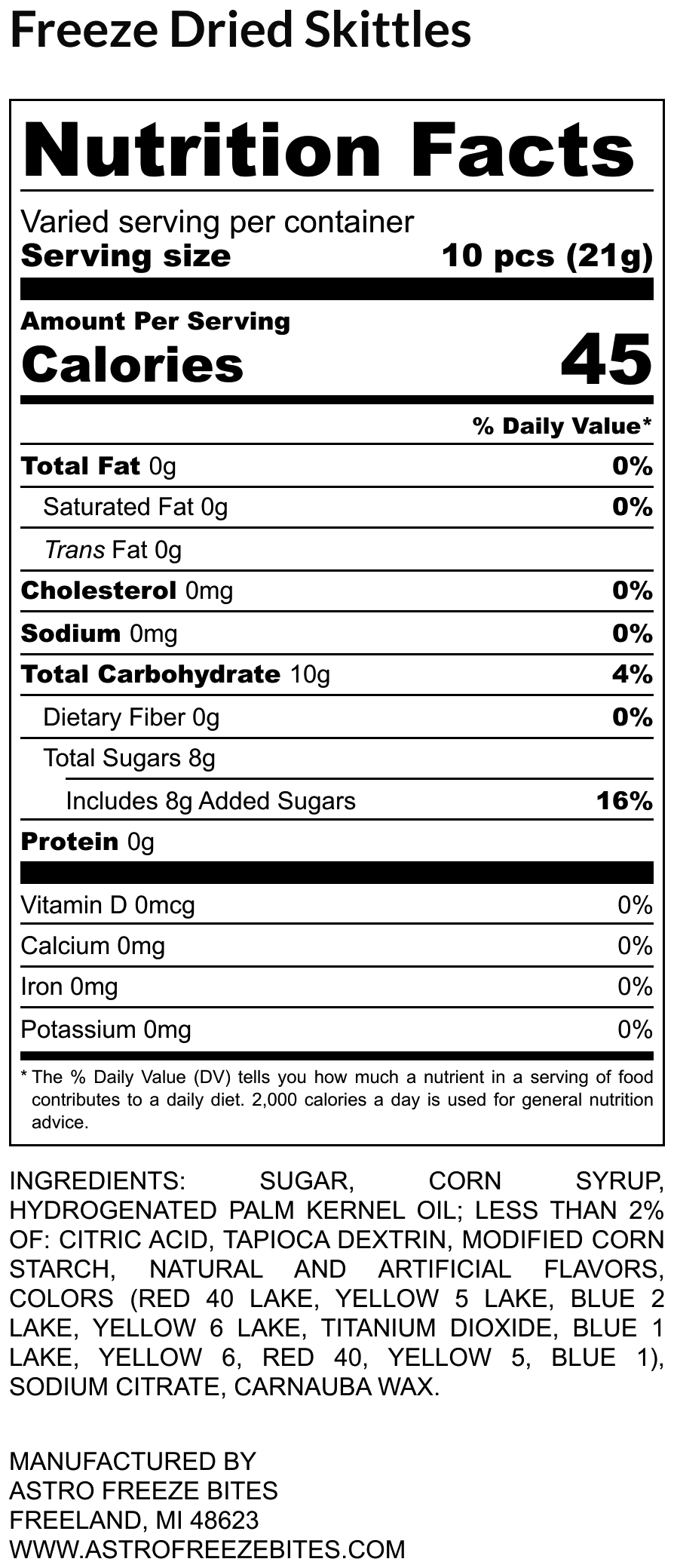 Freeze Dried Skittles