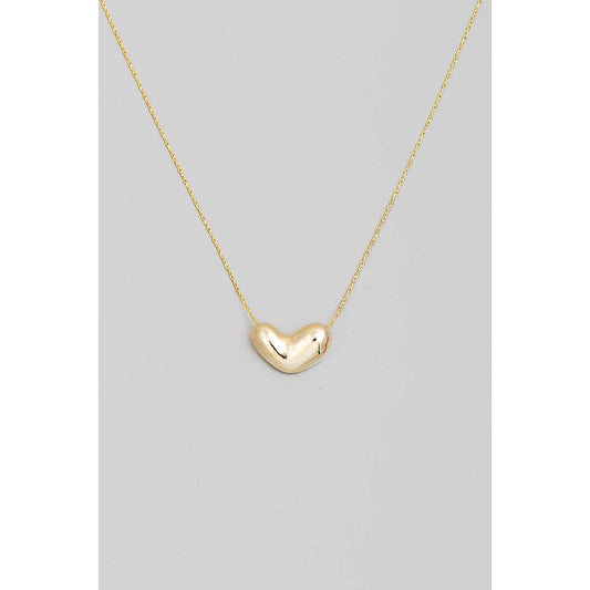 Bubble Heart Pendant Necklace