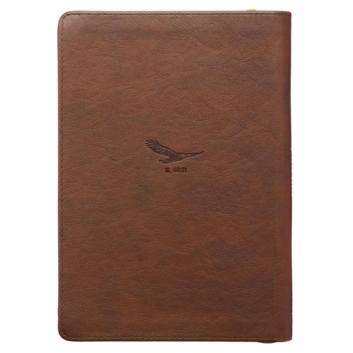 Soar Brown Faux Leather Classic Journal with Zipped Closure