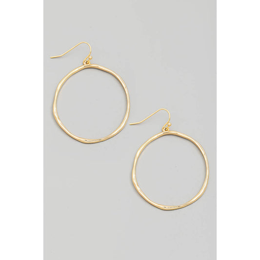 Circle Cutout Drop Earrings