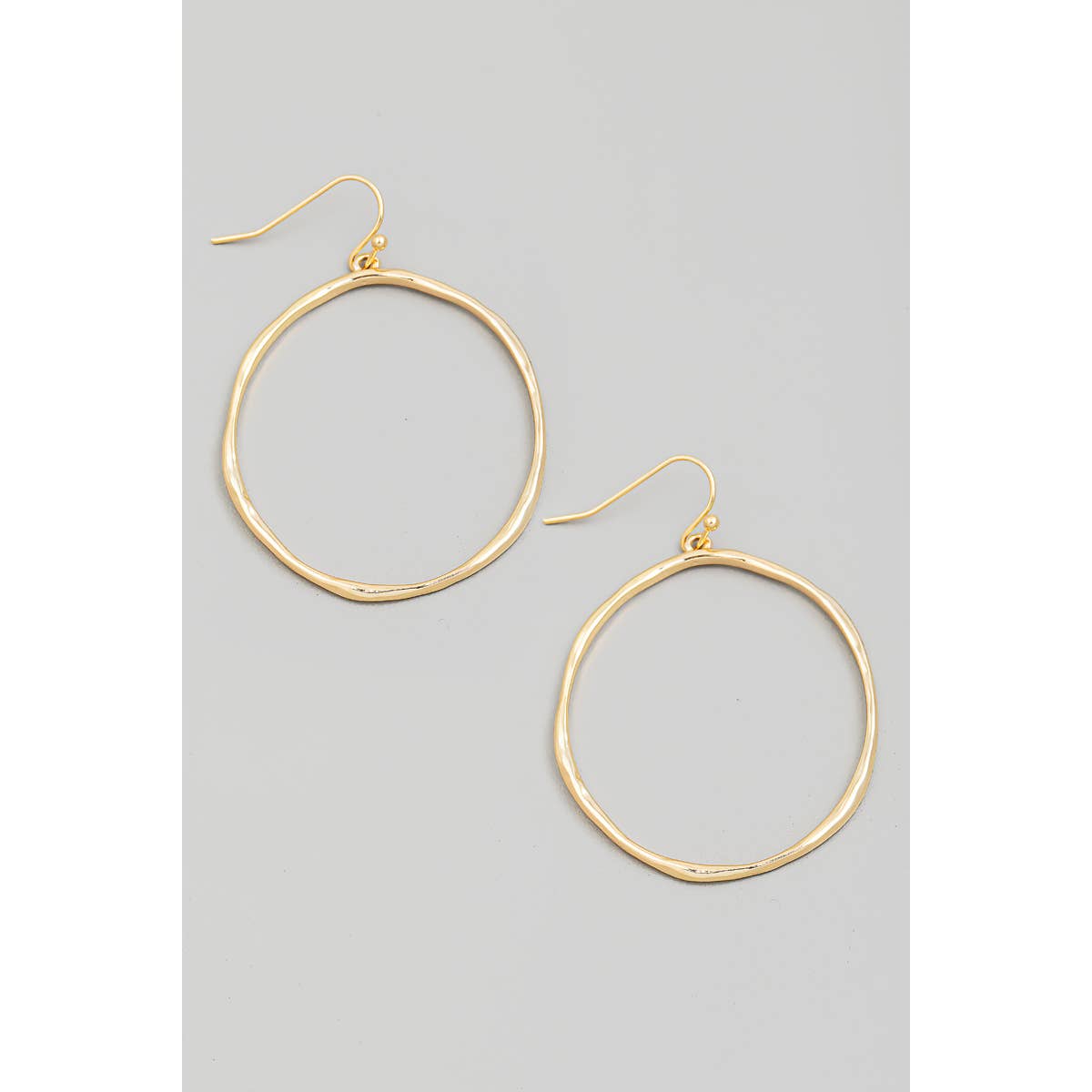 Circle Cutout Drop Earrings