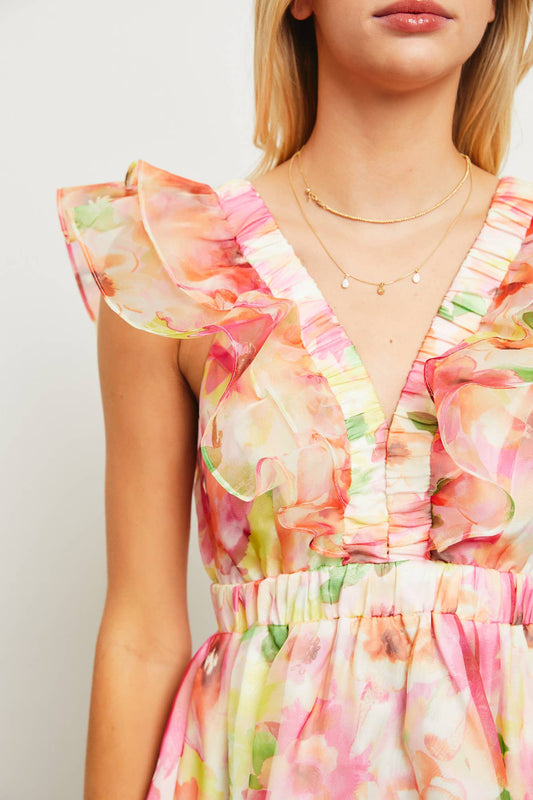 Ruffle Flower Dress