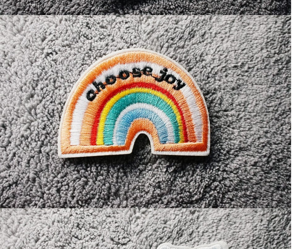 Choose Joy Rainbow Patches