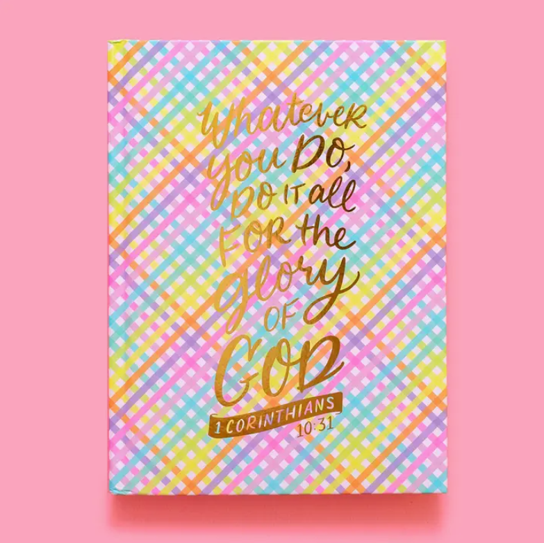 Bible Verse Notebook Colorful Weave