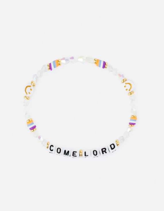 Come Lord Letter Bracelet