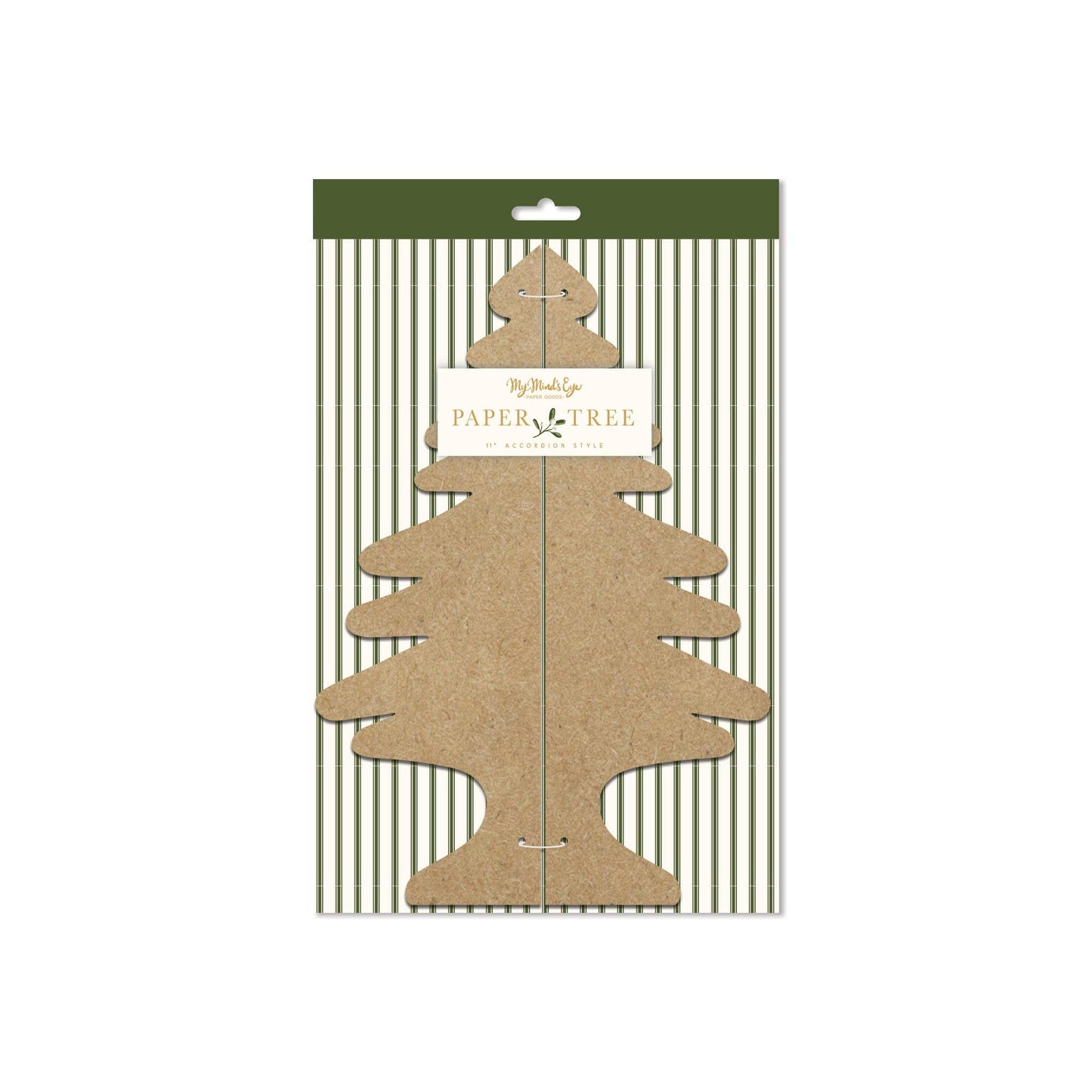 Christmas Memories Kraft Paper Tree Decor