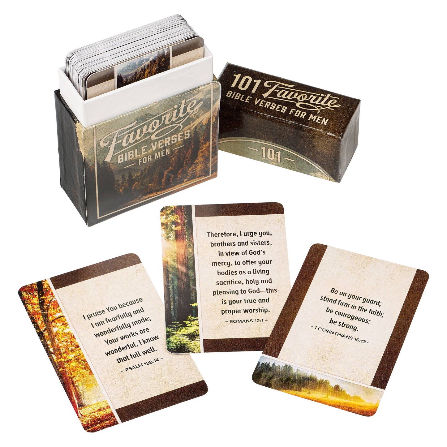 101 Favorite Bible Verses for Men Box of Blessings