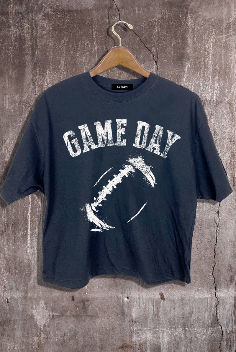 Game Day Football Crop Tee