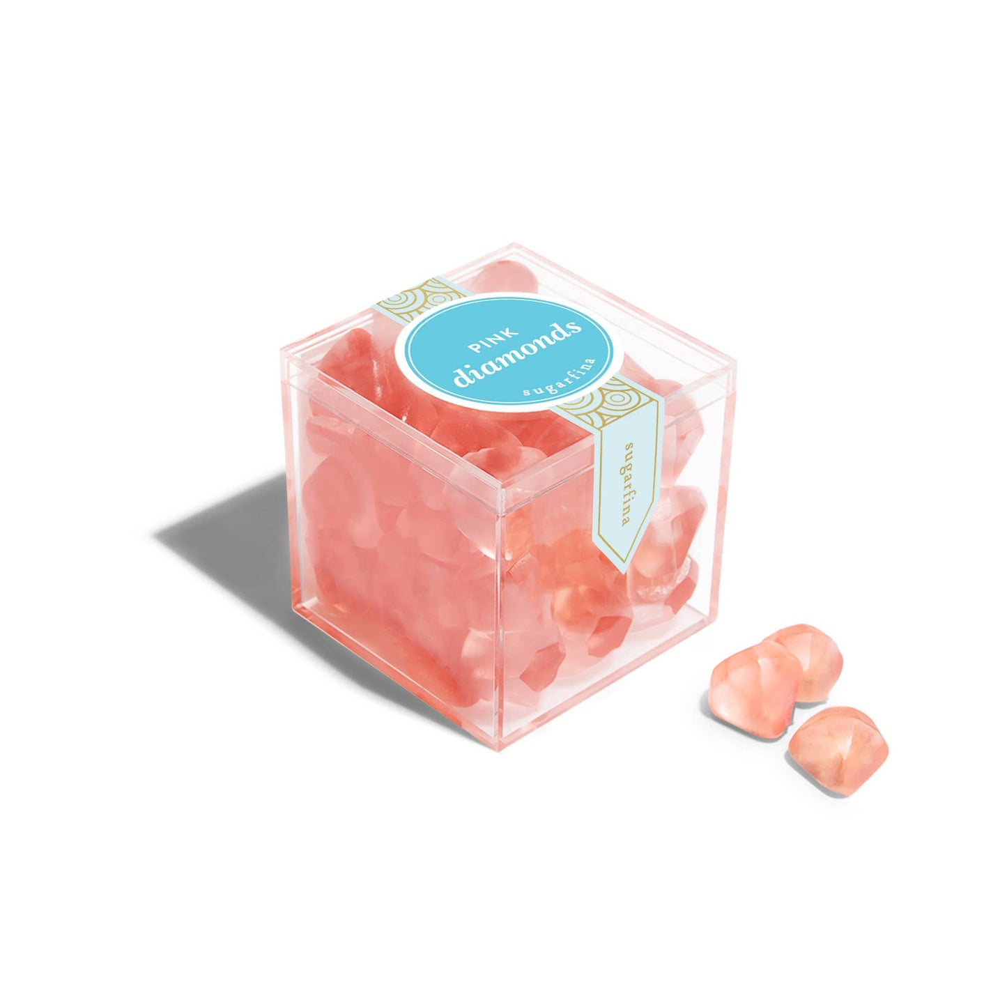 Pink Diamonds Candy Cube