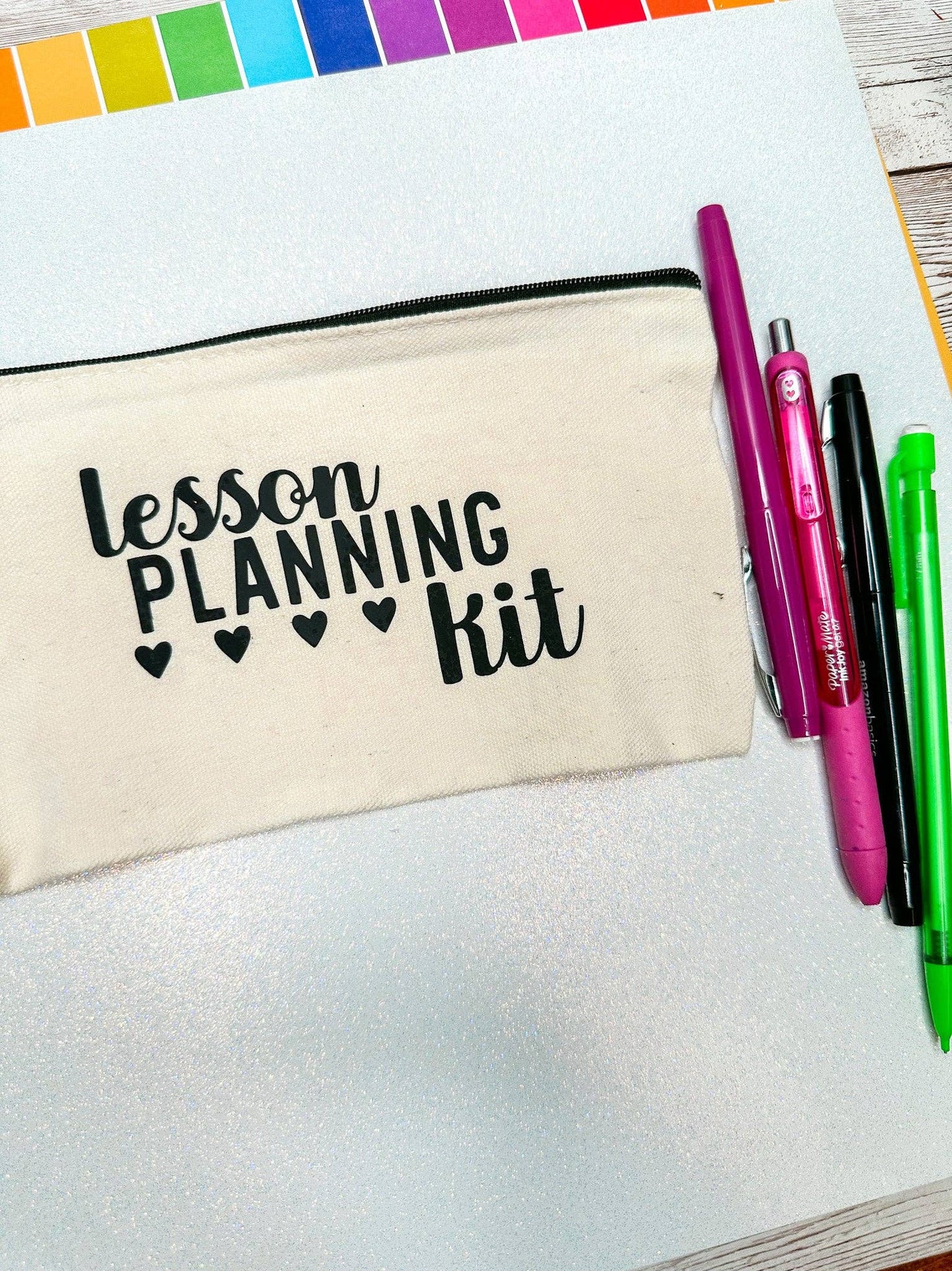 Canvas Teacher Pencil Case