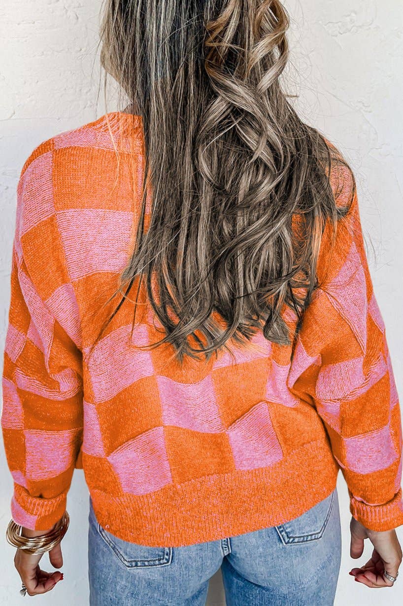 Checkered Cardigan