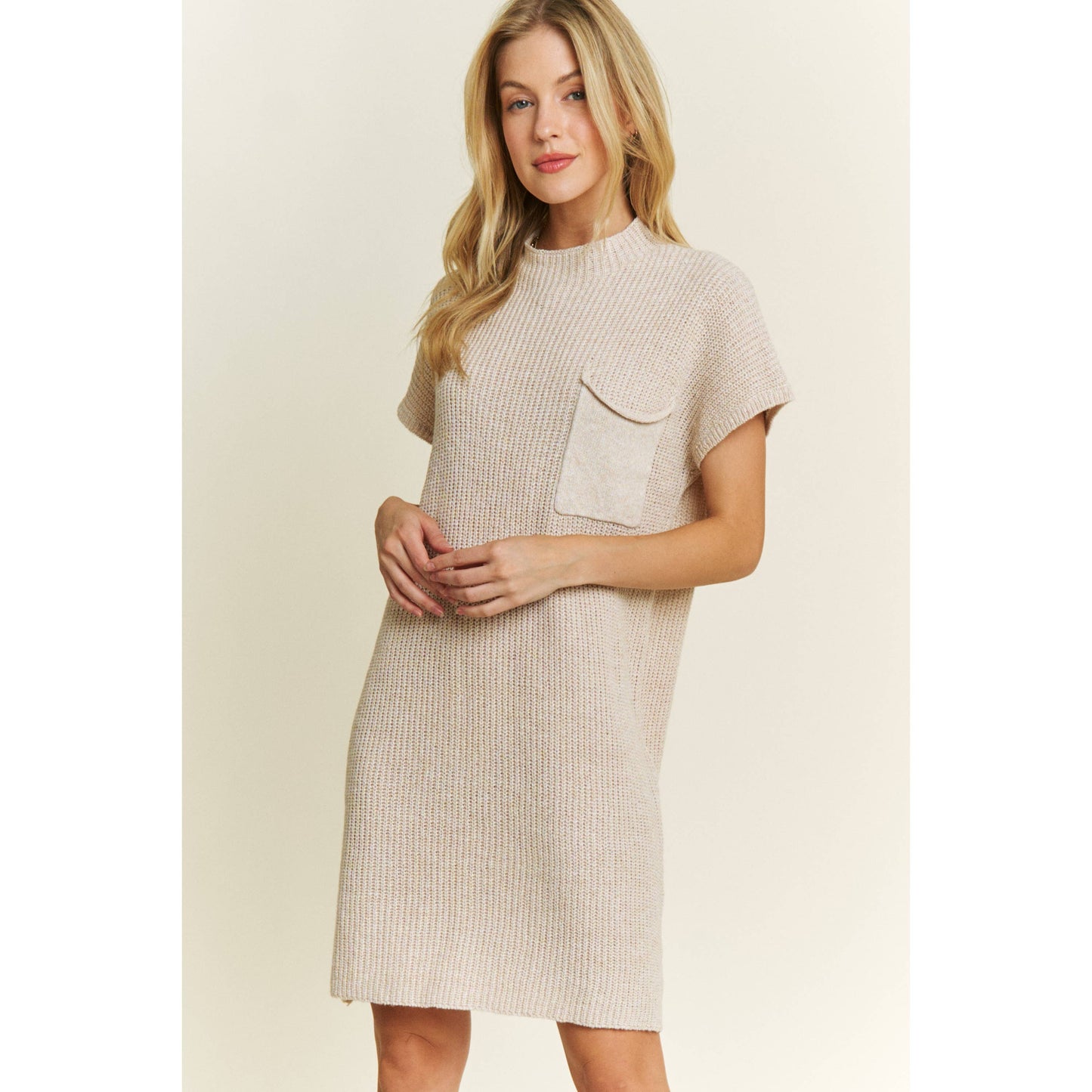 Drop Shoulder Knit Dress