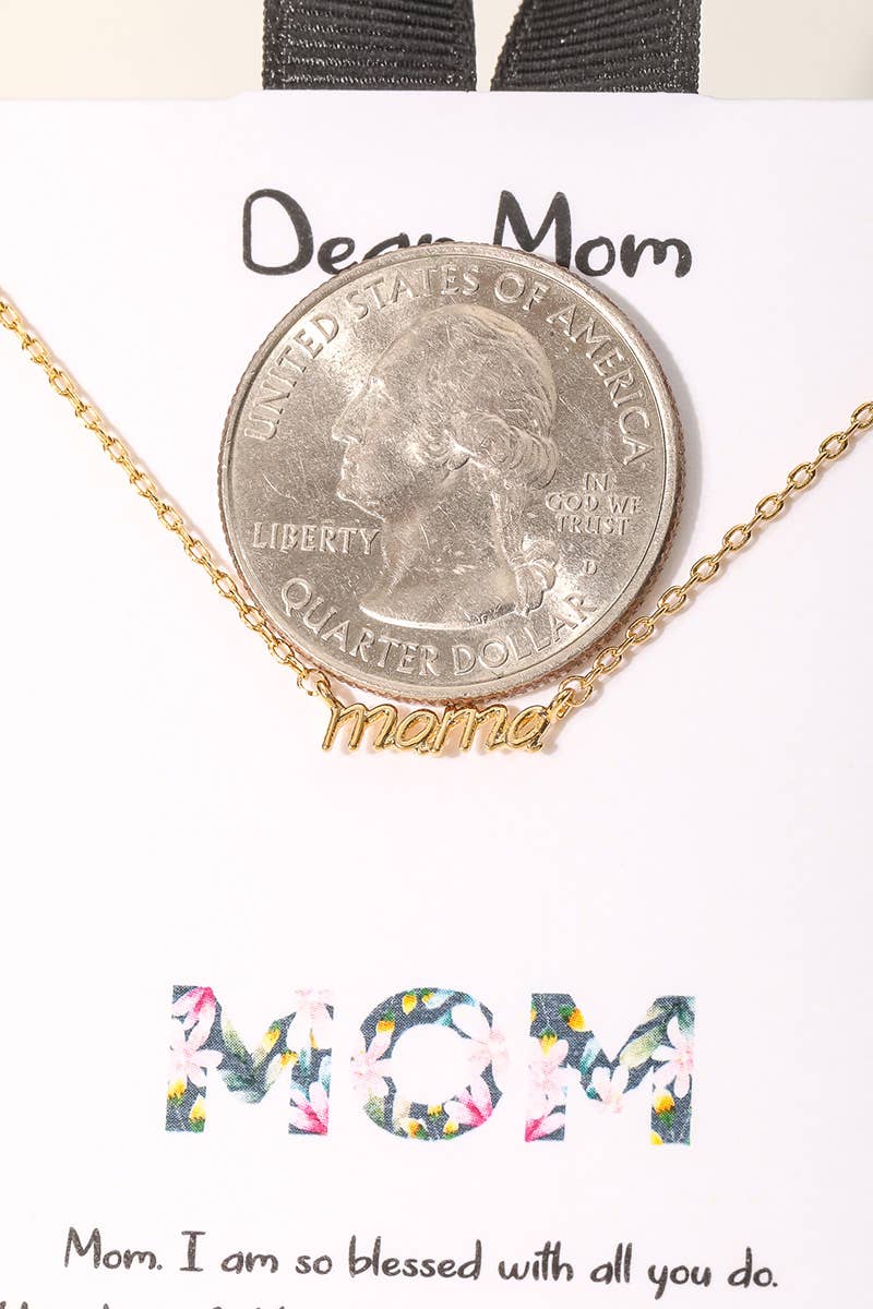 Mama Pendant Necklace
