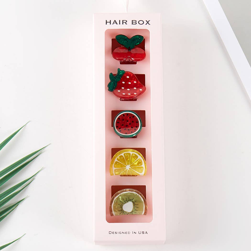 Fruit Mini Claw Clip Set