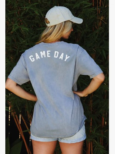 Game Day Football Mineral Graphic Top