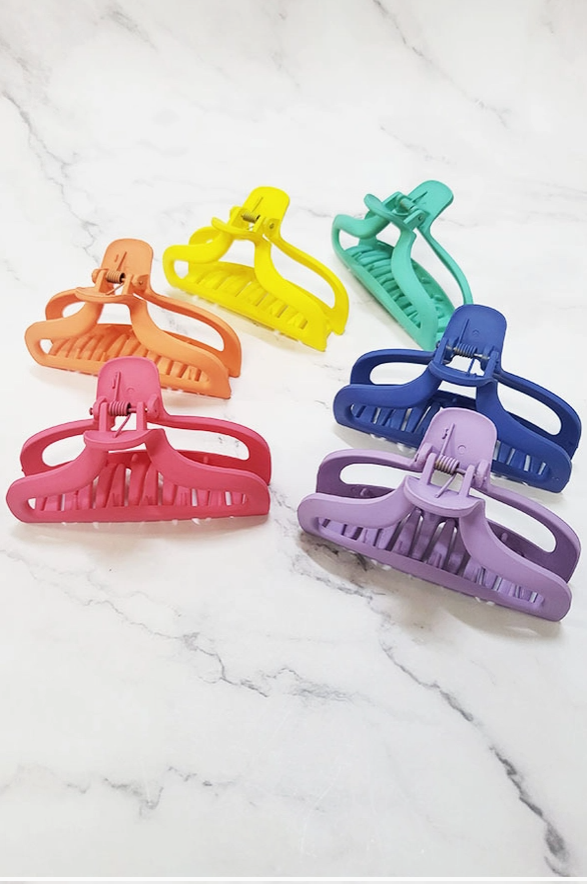 Matte Color Hair Claw Clip